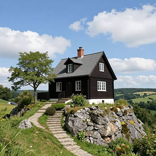 Quaint Cottage on Rocky Outcrop