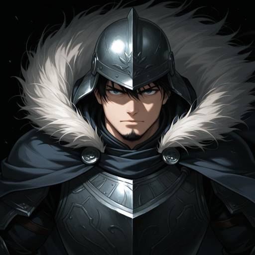 Heroic Burly Man Against Black Background Heroic Burly Man Against Black Background