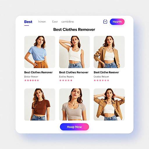 Vibrant UX Design for Clothes Removal