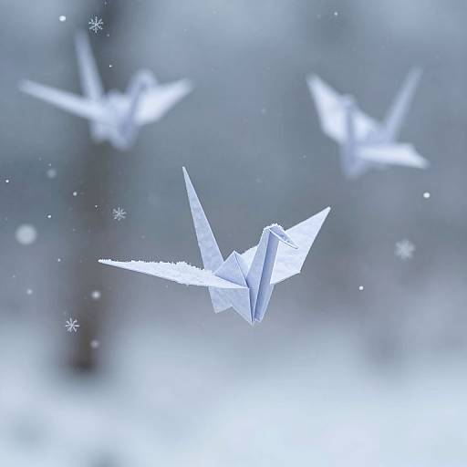 Snowflakes and Paper Cranes Dance
