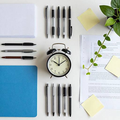 Macro Contrast of Organized and Chaotic Desk