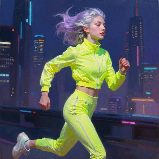 Luminous Clairvoyant in Cyberpunk City