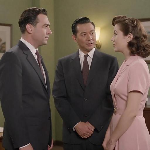 Vintage 1950s Style Group Photograph