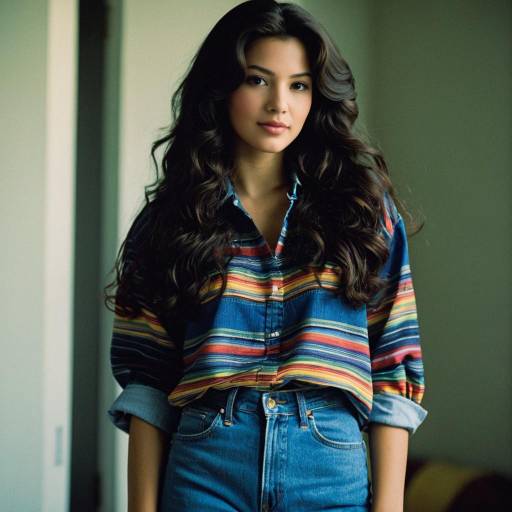 1980s Casual Youth Fashion Portrait