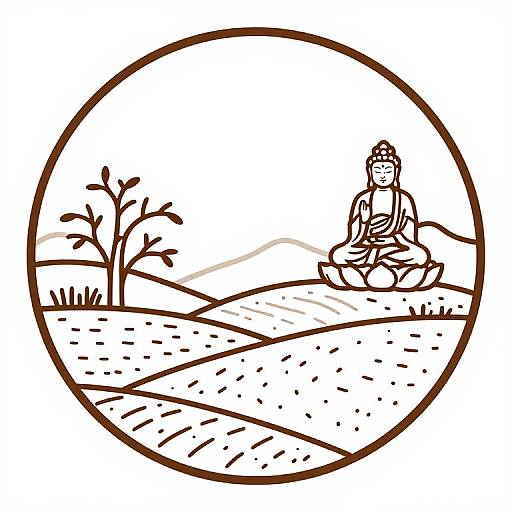 Pastel Zen Chinese Buddhism Art