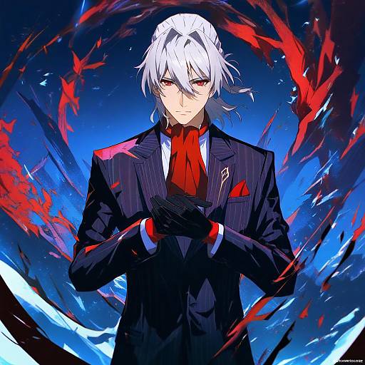 Illustration of Antonio salieri (fate), fate/grand order in the style of Arsenixc