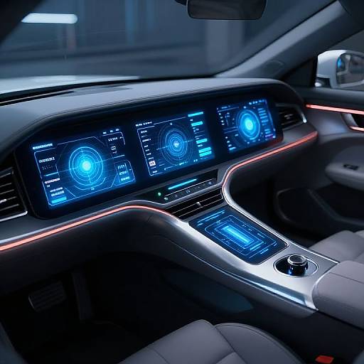 Futuristic Vehicle Dashboard Control System