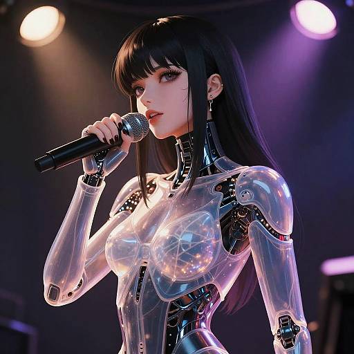 Hyper-Realistic Futuristic Female Android