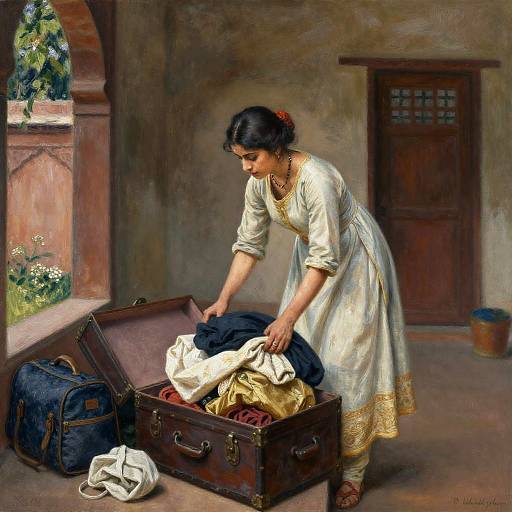18th Century Woman Leaving Home