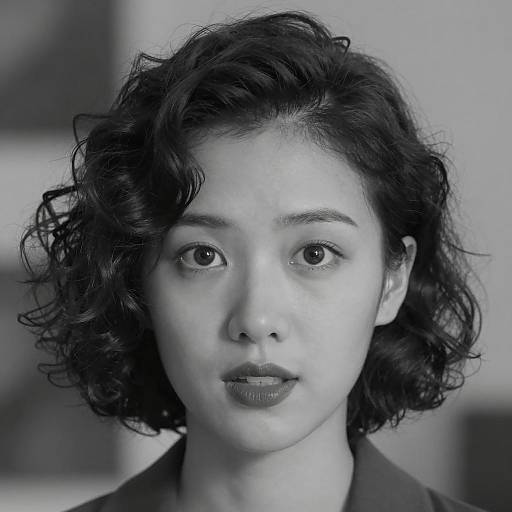 Striking Black-and-White Portrait of a Woman