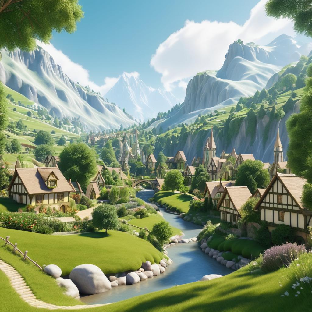 Enchanting Landscape of Imaginary Rivendell