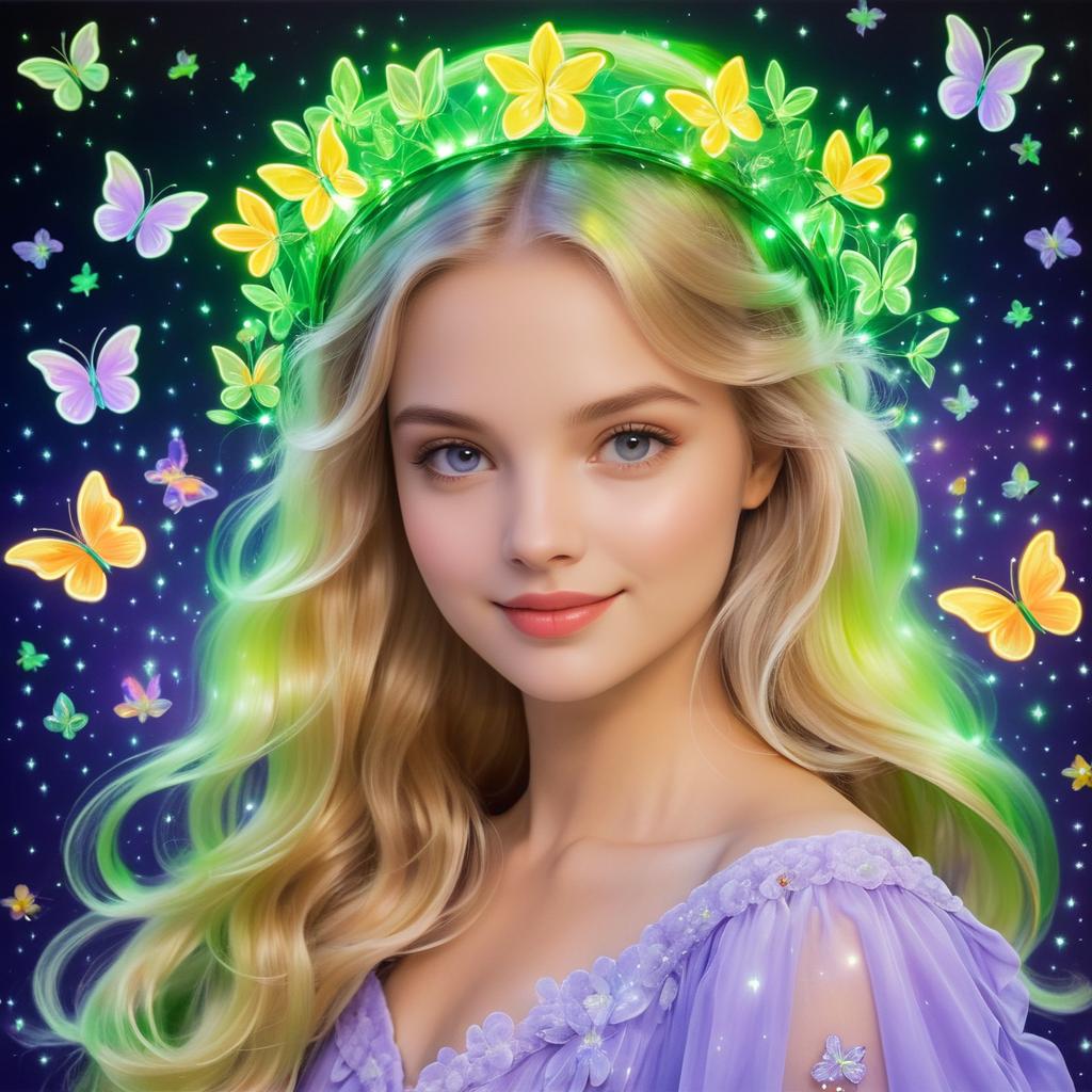 Dreamy Portrait of a Enchanting Girl