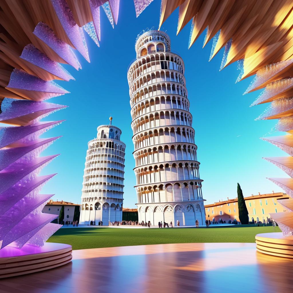 Surreal Psychedelic Architecture in Pisa