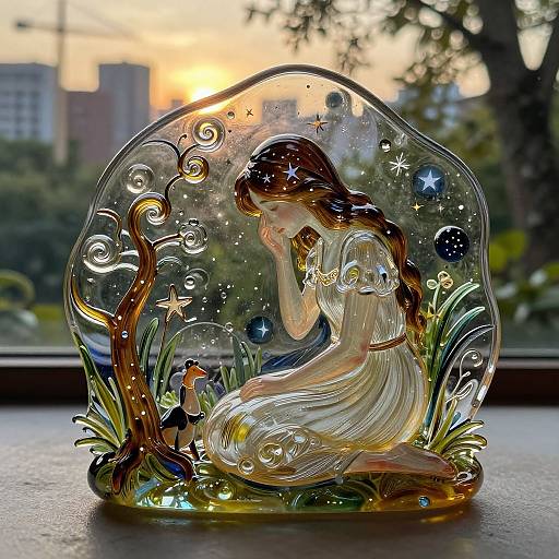 Depressing Nativity in Golden Hour