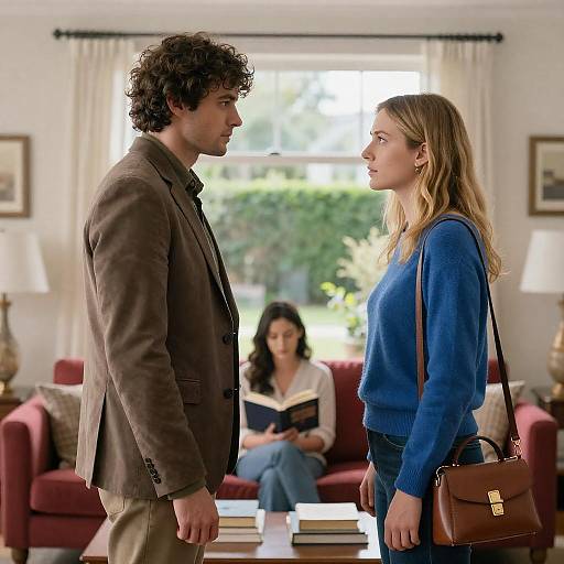 Intense Face-to-Face Conversation in Living Room