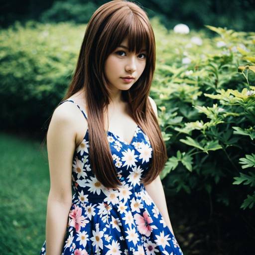 Uraraka Fantasy Cosplay with Floral Print