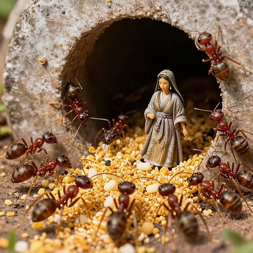 Ant Colony Collaboration Scene