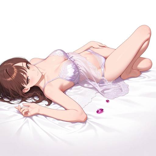 Elegant Lingerie Pose with Graceful Lady Elegant Lingerie Pose with Graceful Lady
