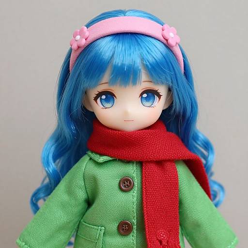 Colorful Female Doll with Accessories