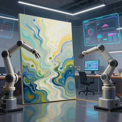 Futuristic AI Digital Art Creation