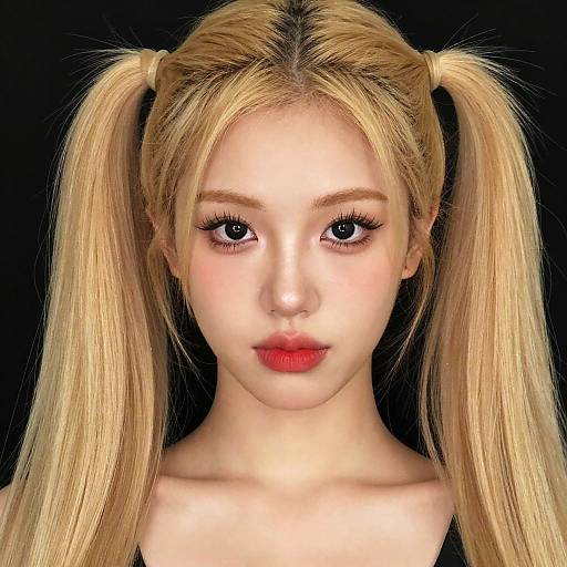 Stunning Close-Up of a Blonde Girl