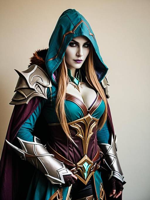 Man in Sylvanas Windrunner Cosplay Costume