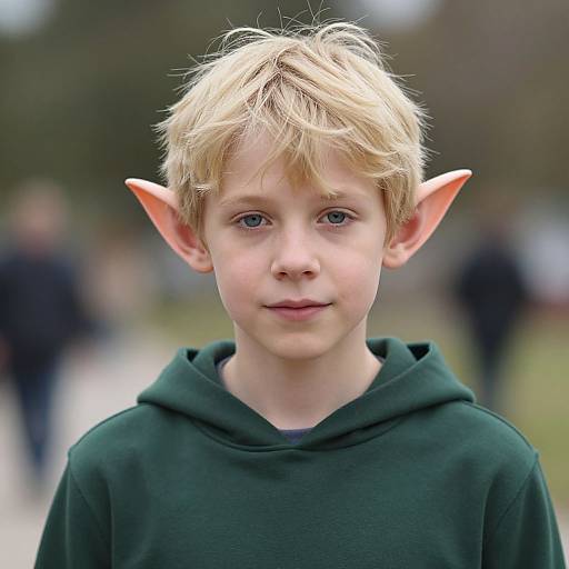 Realistic Boy in Dobby Elf Costume