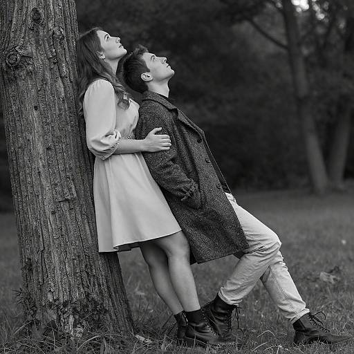 Intimate Forest Moment in Monochrome
