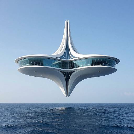 Architectural Marvel Between Sky and Sea