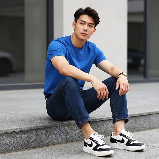 Stylish Young Man Urban Casual