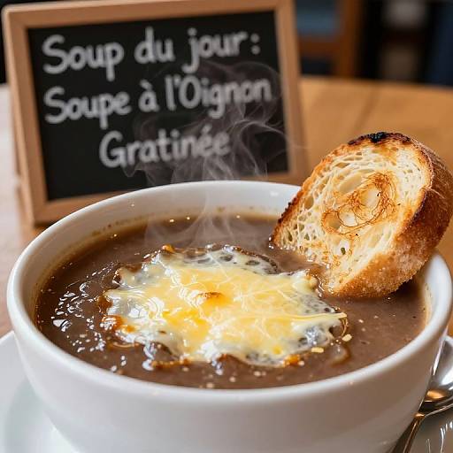 Photorealistic French Onion Soup