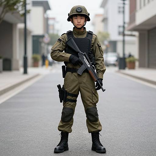 Modern Combat Soldier Boy Costume