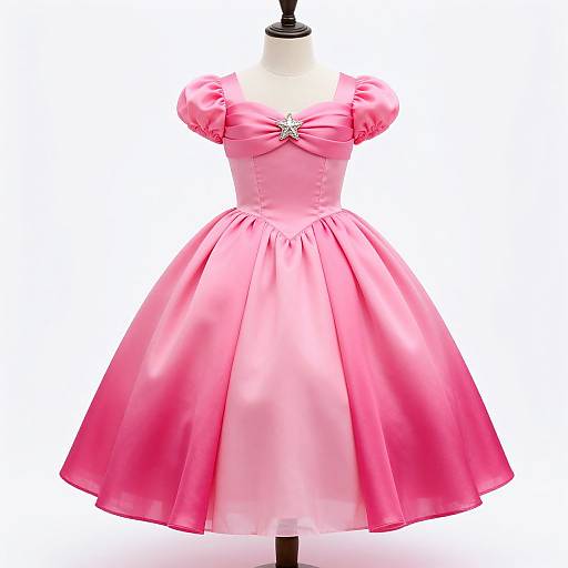 Pink Princess Dress on Mannequin