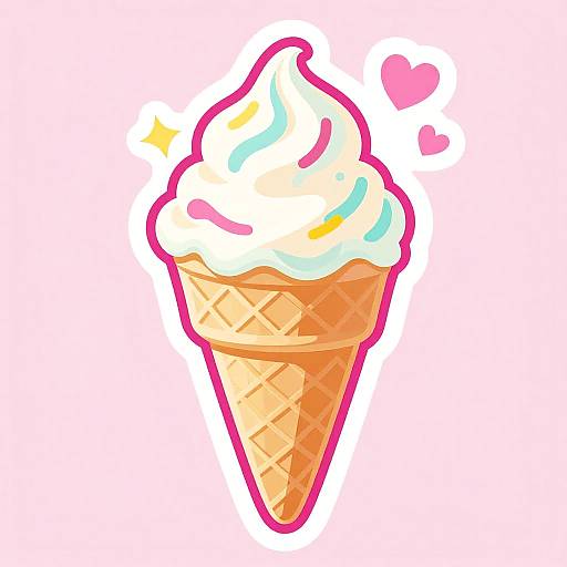 Colorful Retro Disney Pixar Ice Cream