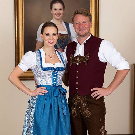 Traditional Bavarian Couple Portrait