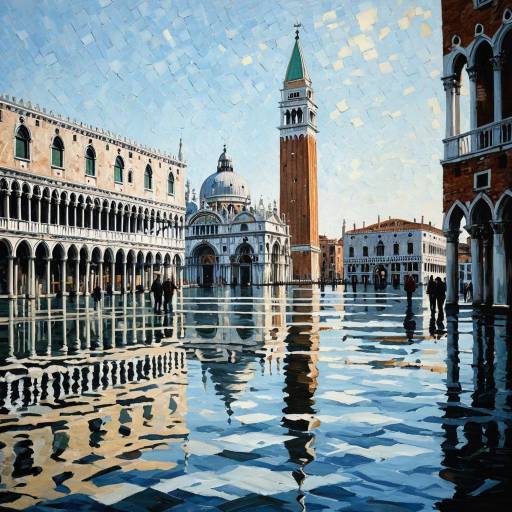 Saint Mark's Square Venice Oil Painting