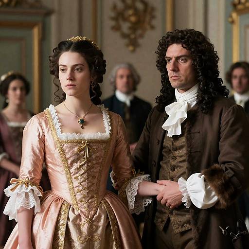 Historical Scene with Elegant Attire