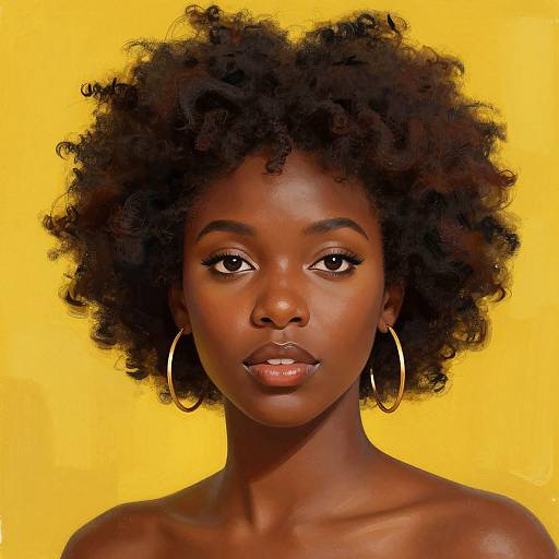 Vibrant Afro Portrait by Taylor Sigrun