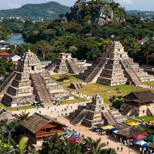 Mayan Civilization Cityscape Fantasy