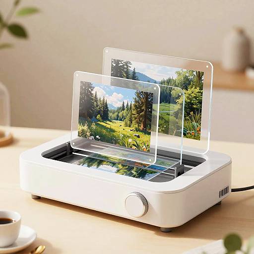 Transparent Nature Photo Generator Concept