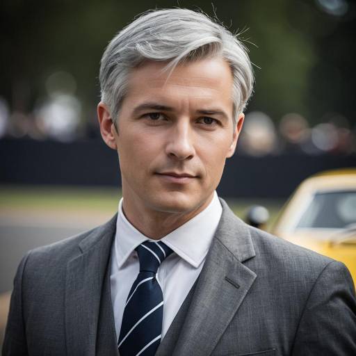 British Gentleman in Grey Suit