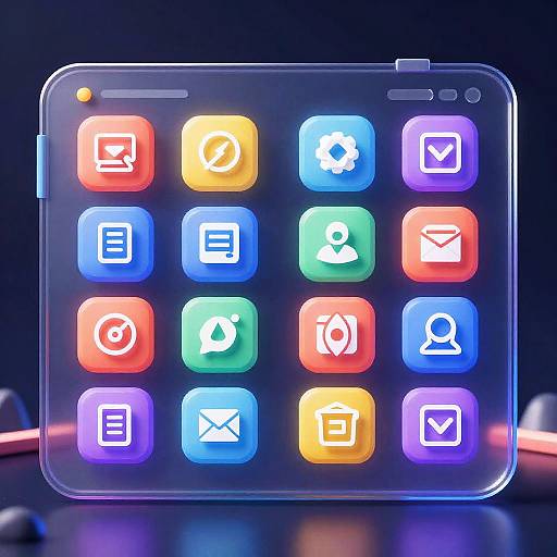 Futuristic AI Image Generation Interface