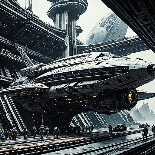 Futuristic Spaceship Inspired by Frazetta