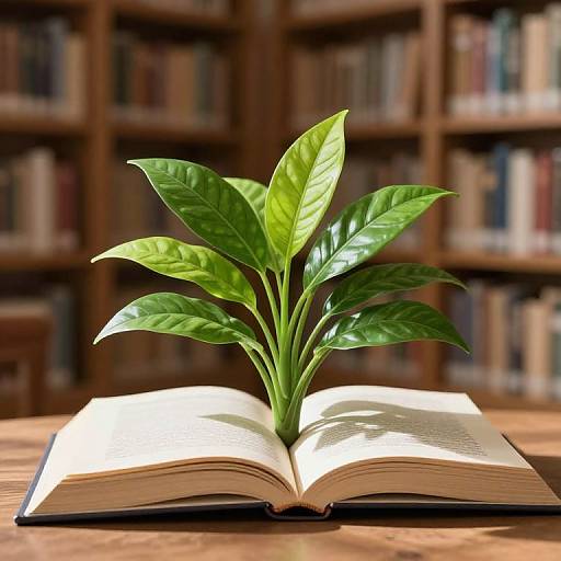 Nature Emerges from Book Pages