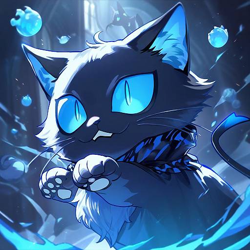 Illustration of Grim (twisted wonderland), twisted wonderland in the style of Herohero (higashi no dou)