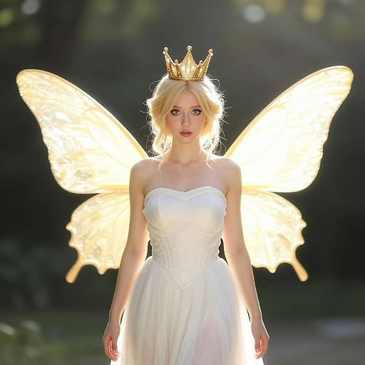 Queen Fairy Costume with Butterfly Wings
