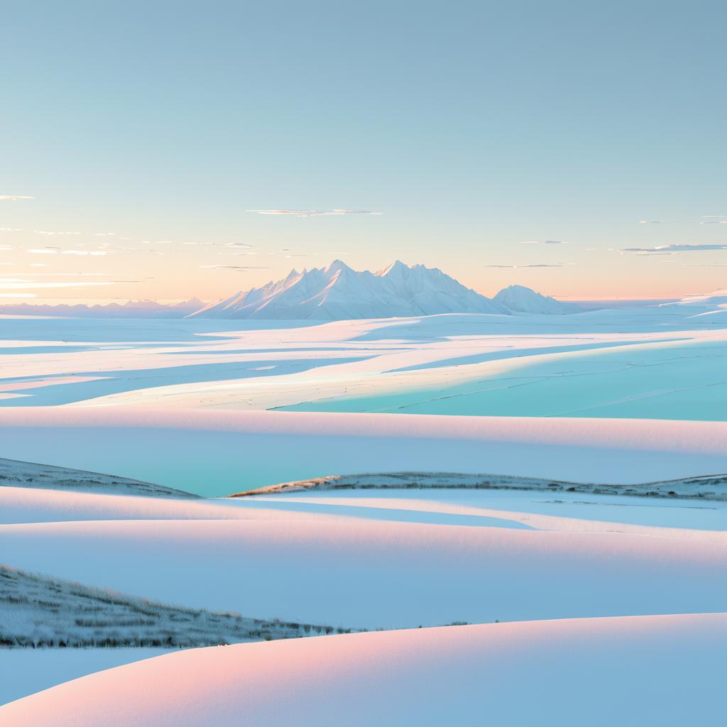 Tranquil Tundra: Soft Pastel Evening