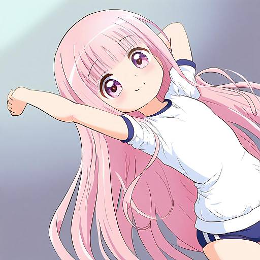 Illustration of Hakamada hinata, rou-kyuu-bu! in the style of Tof