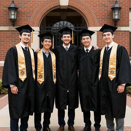 Joyful Graduation Group Portrait