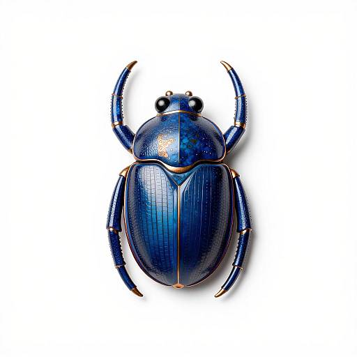 Exquisite Egyptian Scarab Beetle Illustration